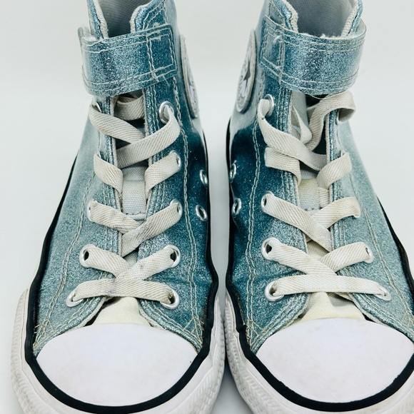 Converse All Star Glitter High Top Girls’ Shoes “Winter Slay” Size 1Y - Picture 6 of 11